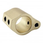 .750 Low Profile Aluminum Gas Block with Roll Pins & Wrench -Gold